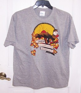 Vintage '09 Woolly Worm Festival Banner Elk, NC T-Shirt L