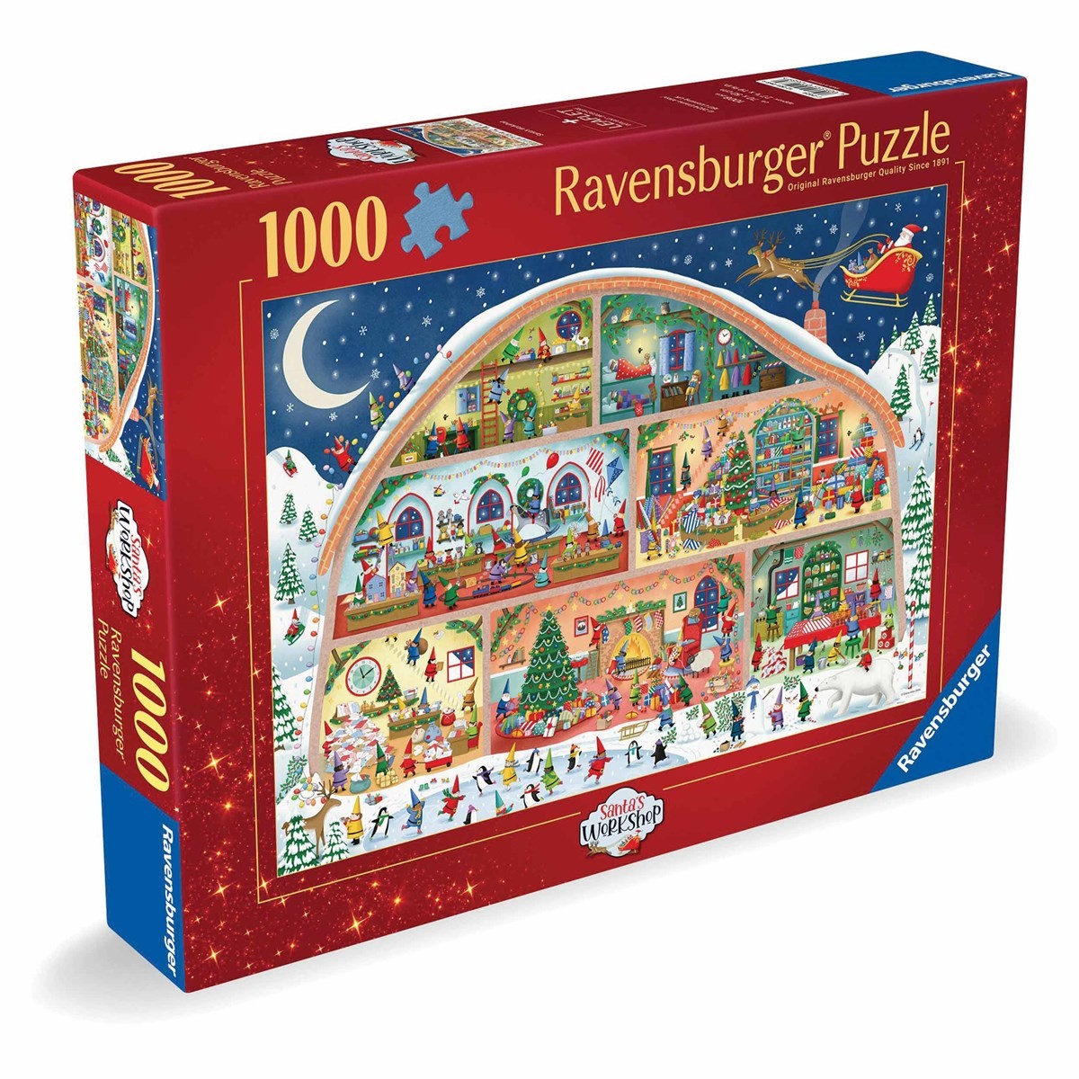 Ravensburger, Emma Allen Santa's Workshop Jigsaw, Jigsaws & Puzzles, Gift