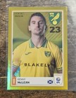 Kenny McLean Norwich City EFL Panini 2025-26 Sticker #229 Gold Parallel