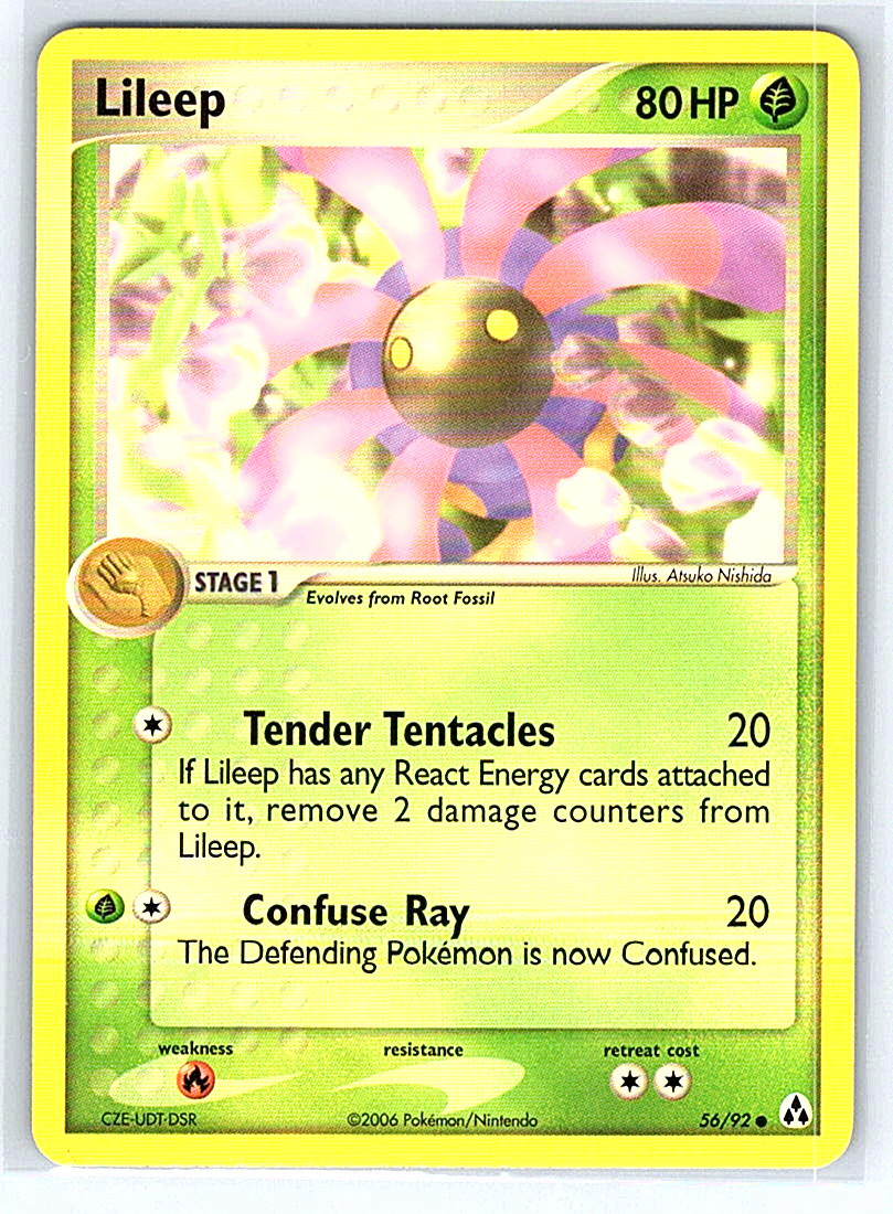 Lileep 56/92 Legend Maker NM or LP Pokemon Card