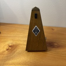 Vintage Rare Wittner Metronome Wind Up Wood Finish Made Germany Tested Working