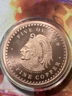 5 oz Aztec Calendar Copper Round  .999 Fine Copper Bullion