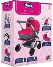 Chicco 3 in 1 pram Pink Childs Dolls Pram Pushchair