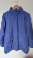 Regatta Waterproof Jacket Womens size 14 Blue Hood Coat Walking Outdoors Camping