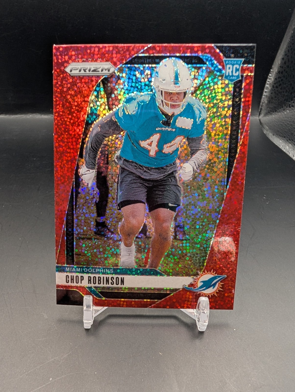 2024 Prizm Chop Robinson RC Red Sparkle Rookie #319 Dolphins