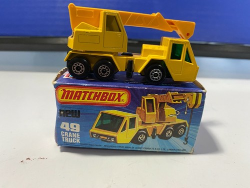 VINTAGE MATCHBOX LESNEY #49 CRANE TRUCK 