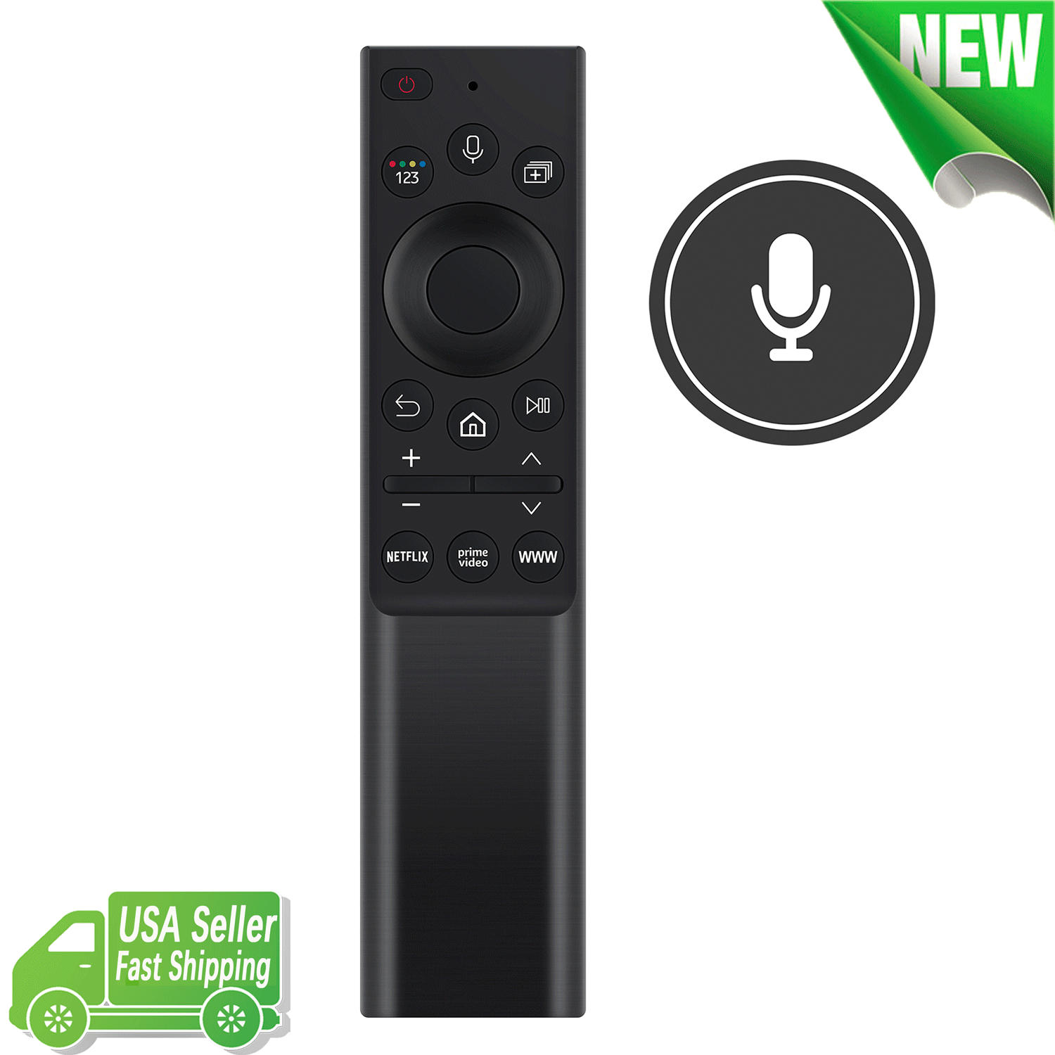 New BN59-01357C Replaced Voice Remote Control for Samsung 2021 QLED 4K Smart TV