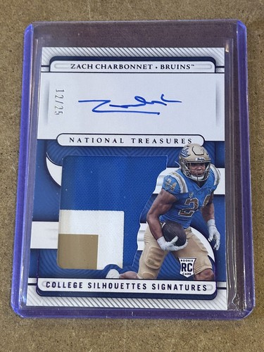 Zach Charbonnet 2023 National Treasures RPA Purple Patch RC Auto /25 Sh