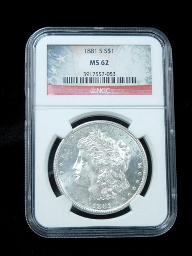 1881-S  $1 Morgan Silver Dollar - NGC MS62