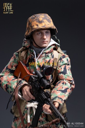 Alert Line AL100044 1/6 WWII German Waffen SS Soldier Male Action Figure Model - Picture 11 of 24