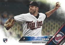 2016 Topps Update Baseball Pat Dean #US17 Rookie Card RC Minnesota Twins - MLB. rookie card picture