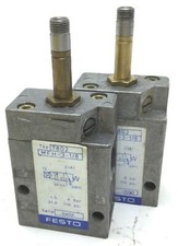 Lot of 2 Festo MFH-3-1/8 Solenoid Valve 2-Position 3-Way, 1/8 Ports, 1.5-8 Bar