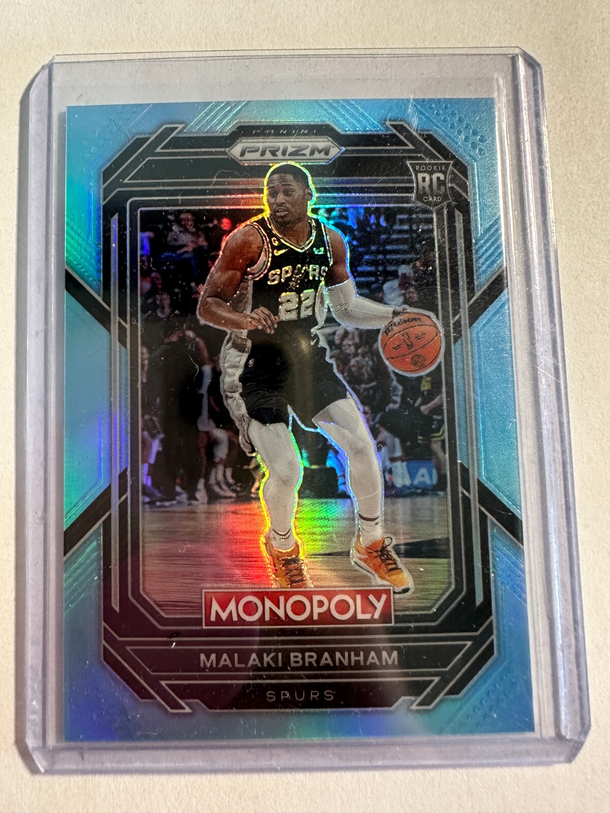 K128,634 - 2022-23 Panini Prizm Monopoly Light Blue #81 Malaki Branham #/199