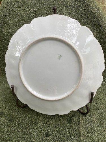 LIMOGES FRANCE Porcelain Plate Pink Floral - Picture 10 of 10
