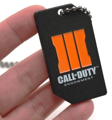 ACTIVISION NEW CALL of DUTY: Black Ops 3 Endowment Limited Edition Dog Tag COD III Necklace