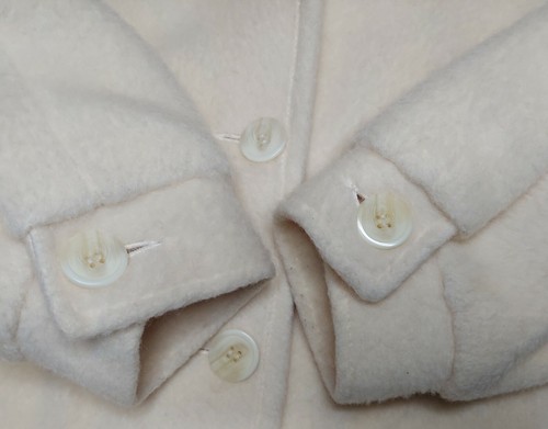 Vtg Women’s Ivory 100% Wool Coat Crawfton NY Paris~Union Label USA Sz: M/L? EUC - Picture 7 of 12