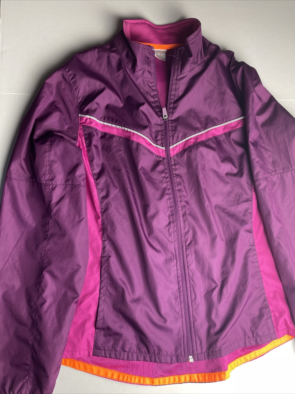 PURPLE TRACK JACKET ZIP ACTIVEWEAR | eBay