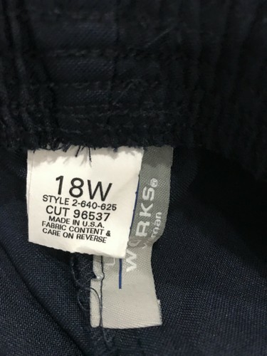 NEU Urban Works Damenhose elastischer Bund Größe 18 marineblau 32" Taille 28" Schrittlänge - Bild 4 von 4