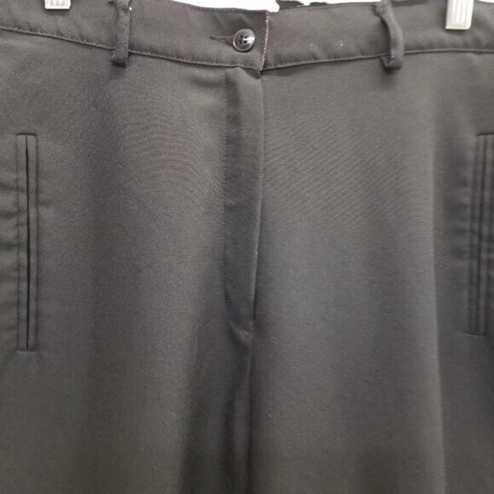 Pantalones de vestir Liz Baker para mujer talla 8 negros lisos calce ajustado pierna recta Foto 3 de 4