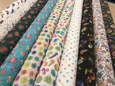 100% Cotton Fabric, craft cotton, einstein, sculls, lamas 150cm wide