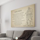 Viking Prayer Wall Art Viking Warrior Motivational Quote Home Art Decor -P752