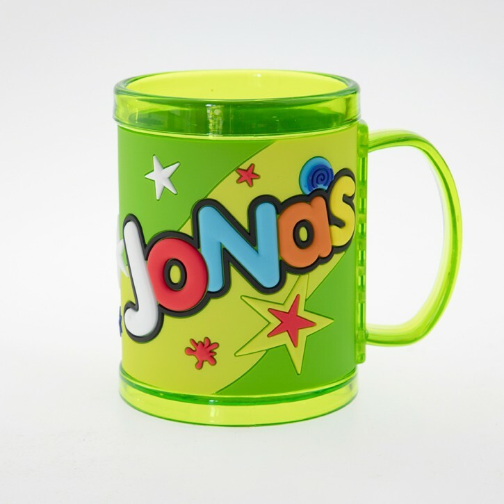 John Hinde Namensbecher fuer Kinder Name Jonas