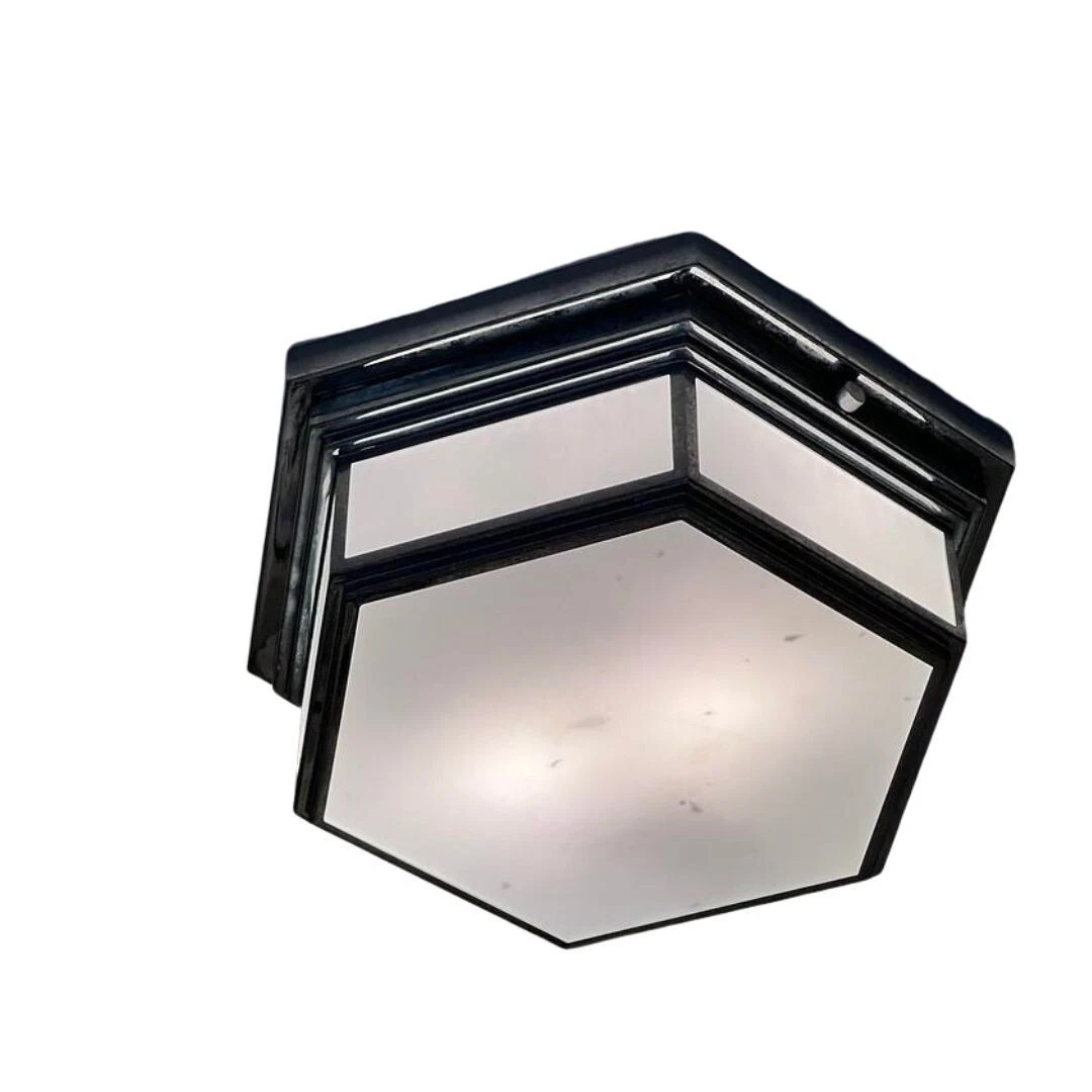 Restoration Hardware Barton Flushmount Ceiling Fixture eBay