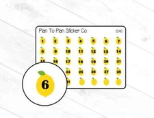 2240~~Lemon Date Covers Planner Stickers.