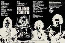 BLIND FAITH / ERIC CLAPTON 1969 TORONTO / VARSITY STADIUM 2nd PRINTING POSTER