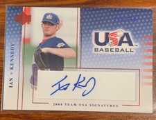 2005 Upper Deck USA Baseball National Team Signatures Blue #27 Ian Kennedy/250