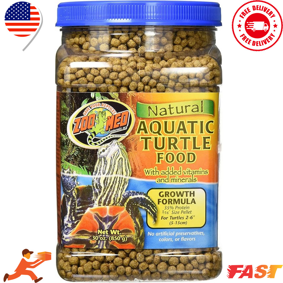 Zoo Med Natural Aquatic Turtle Food, Growth Formula, 30 oz INSTITUTO