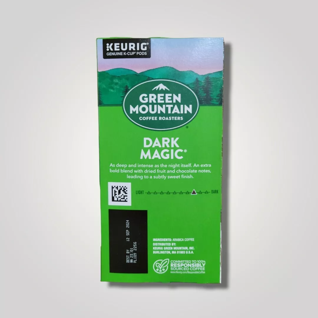 Green Mountain Single Serve Keurig Coffee K Cup Pods Dark Magic