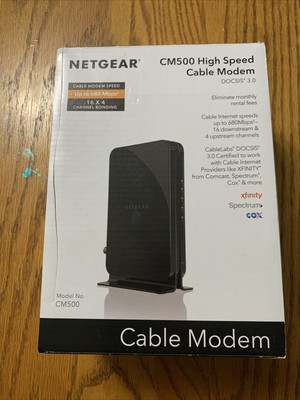Netgear Cm500 High Speed Cable Modem Docsis 3 0 Xfinity Cox Spectrum Ebay
