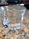Welch's Jelly Tom and Jerry Juice Jelly Glass 1990 Tom Surfing 4" Tall Vintage — photo 2