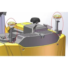 1/14 Decorative GPS for 914 Hydraulic RC Excavator Metal Digger Model Parts