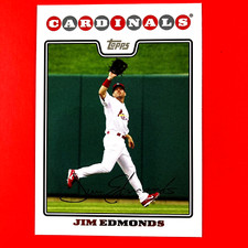 Jim Edmonds 2008 Topps Card #192 MLB St. Louis Cardinals
