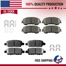 For 2014 2015 2016 2017 2018 2019 Nissan Rogue 8*Front Rear Ceramic Brake Pads