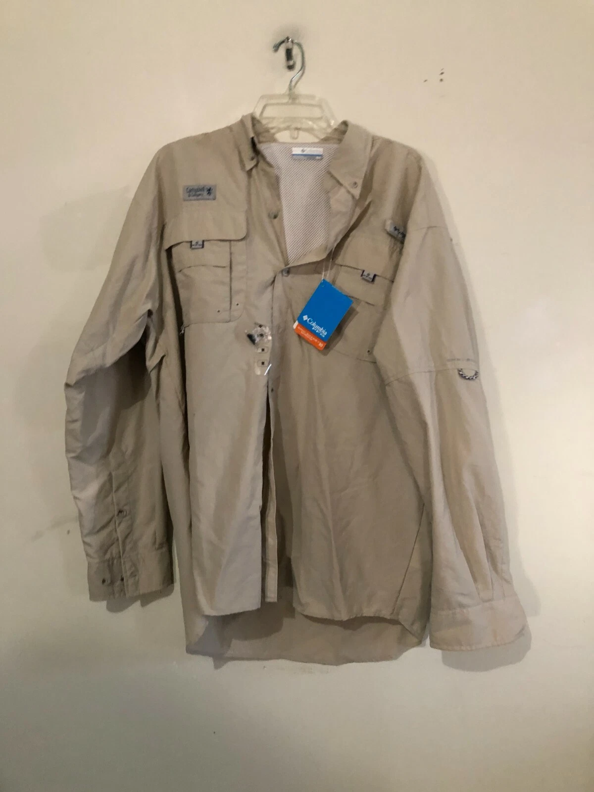 NWT Columbia Size M PFG Sports Fishing Gear Omni Shade Sun Protection Shirt Men