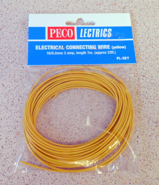 New Peco PL-38Y Yellow Electrical Connecting Wire