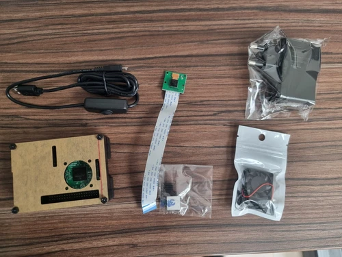 Raspberry Pi 3B Single-Board Computer with case/power starter kit and 5MP camera