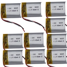 10pcs 3.7V 400mAh 1.48Wh NTC 3-Wires Thermistor Li Battery 902025 Li-ion Cell