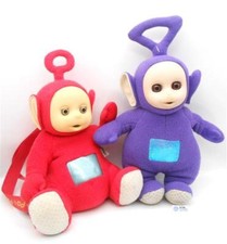 Teletubbies Schlafaugen Stofftier 1996 Plüschtier Original Lila Rot /R24F15
