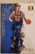 Kevin Knox 2019-20 Panini Impeccable Parallel Card, #91, 02/99 