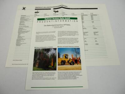 Brochure Optimal VF 650 850 1100 1400 1600 Bale Piercing Machine Overview