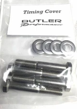 Timing Cover Bolt Kit Hex Head Stainless Steel w/washers