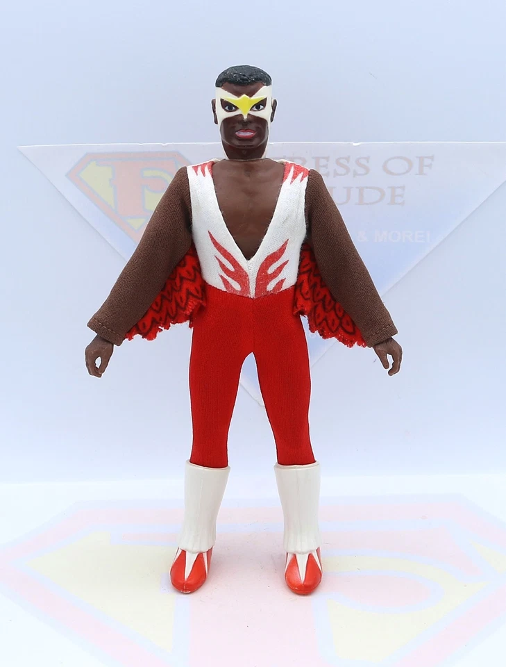 Figura de acción Mego Falcon Vintage 1974 WGSH 8" T1 original ~ completa ~ como nueva Foto 2 de 4