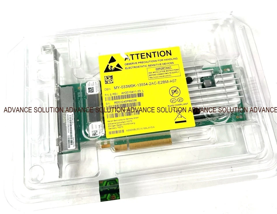 New Dell Qlogic QL41164HFRJ Quad Port 10GbE RJ-45 10GBase-T Network Card 33M0K - Image 4 of 4