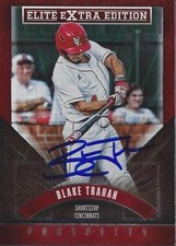 Blake Trahan Cincinnati Reds 2015 Panini Elite Signed Card