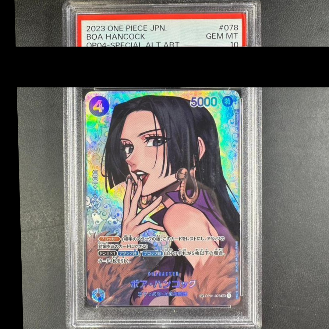 One Piece Card Japanese PSA 10 Boa Hancock SP Alt Art OP04-078