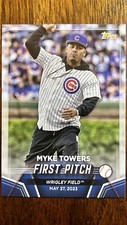 2024 Topps Series 2 Myke Towers First Pitch #FP-2 Chicago Cubs